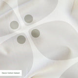 Square Mod in Ivory — square mod print, in whisper-quiet tone-on-tone ivory and pale grey