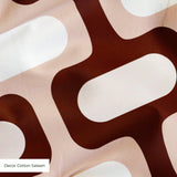 Mod Waves in Amalfi Coast — mod waves print, in warm rust and chocolate brown on cream