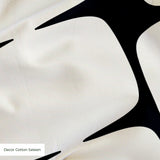Atomic Bricks in Ivory — atomic bricks print, in warm ivory and bone outlined in charcoal