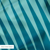 Parallax in Laguna — parallax print, in turquoise and teal shading to white