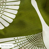 Egret of Joy in Olive — egret of joy print, in deep olive and avocado on cream