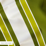 Mod Stripes in Avocado — mod stripes print, in avocado and olive with a chartreuse edge on ivory