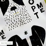 Adopt Me Mid Mod Dog in Avocado — adopt me mid mod dog print, in avocado green, black and cream on a warm bone ground