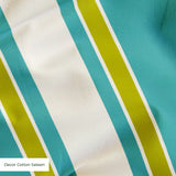 Mod Stripes, Teal Fabric