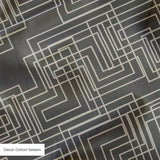 Interlock in Gray — interlock print, in mid grey, quietly textured