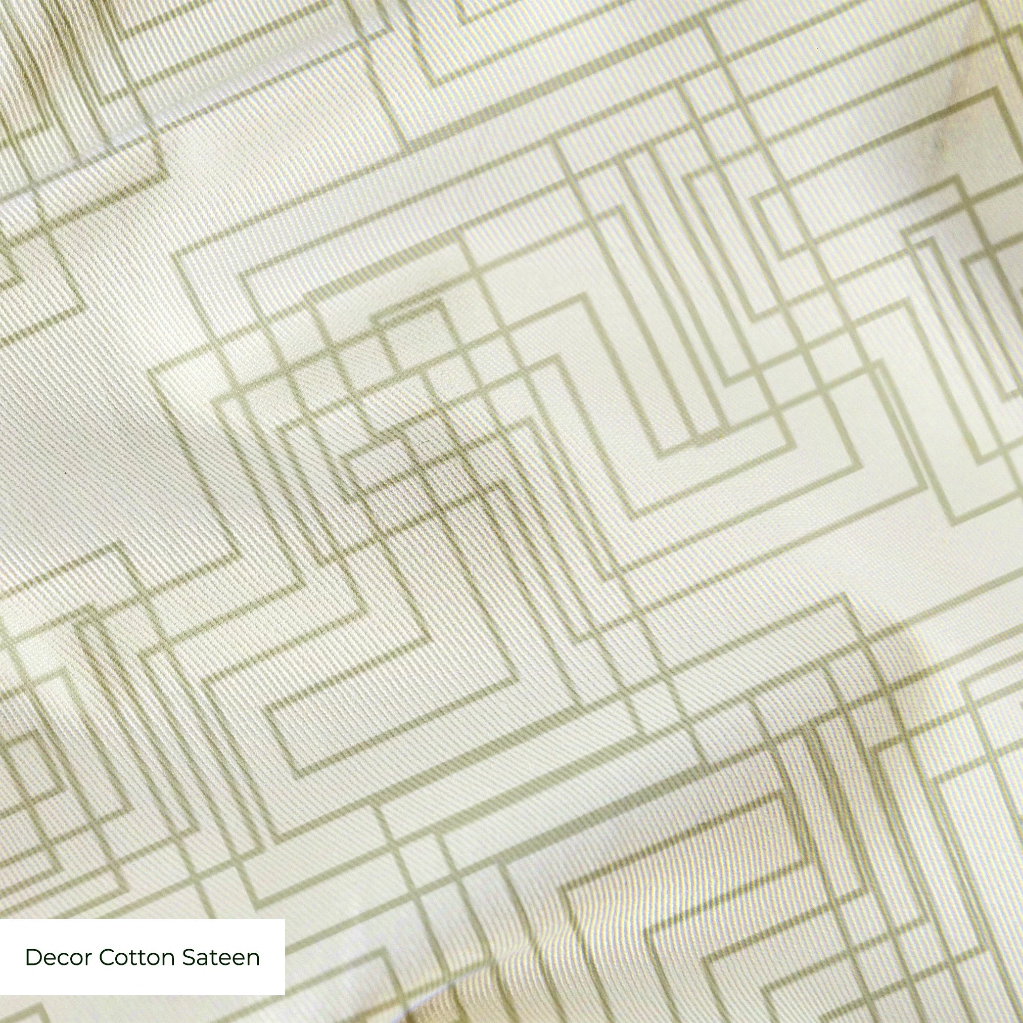Interlock in Ivory — interlock print, in warm tonal ivory and cream