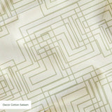 Interlock in Ivory — interlock print, in warm tonal ivory and cream