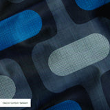 Mod Waves in Big Sur — mod waves print, in deep navy and slate blue, tonal and moody