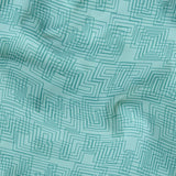 Interlock in Lagoon — interlock print, in clear tonal lagoon aqua