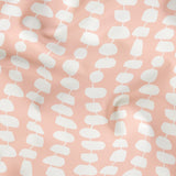 Atomic Stack in Petal — atomic stack print, in white forms on a soft blush pink ground
