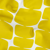Atomic Bricks in Mustard — atomic bricks print, in saturated mustard yellow with a bone grid