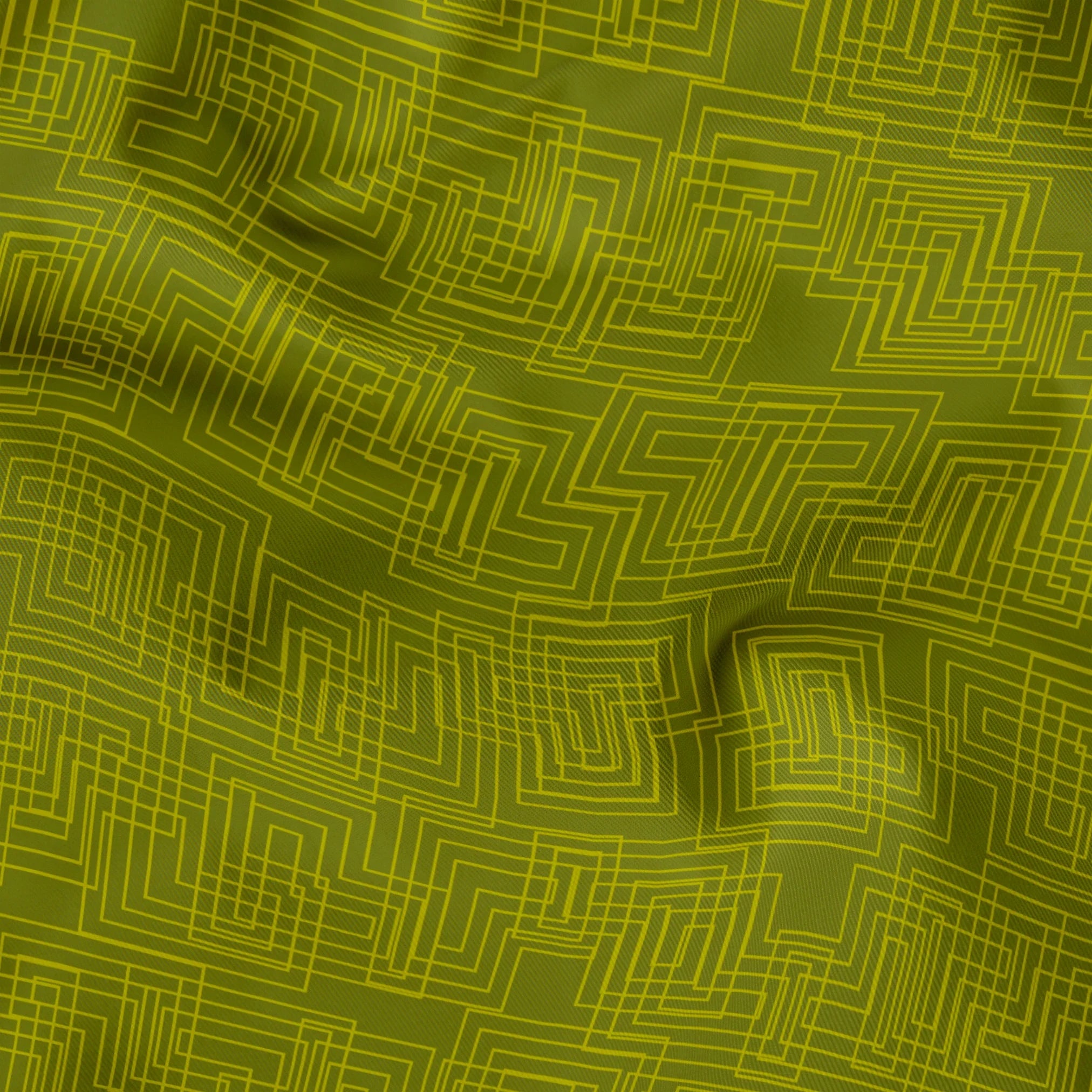 Interlock in Olive — interlock print, in deep tonal olive green