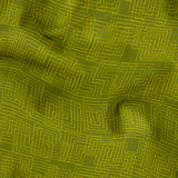 Interlock in Olive — interlock print, in deep tonal olive green