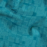 Interlock in Teal — interlock print, in deep petrol teal