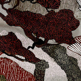 Twilight Grove in Rust — twilight grove print, in rust and warm brown under a dusty rose sky