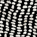 Atomic Stack in Ebony — atomic stack print, in white forms on a dense black ground