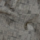 Interlock in Gray — interlock print, in mid grey, quietly textured