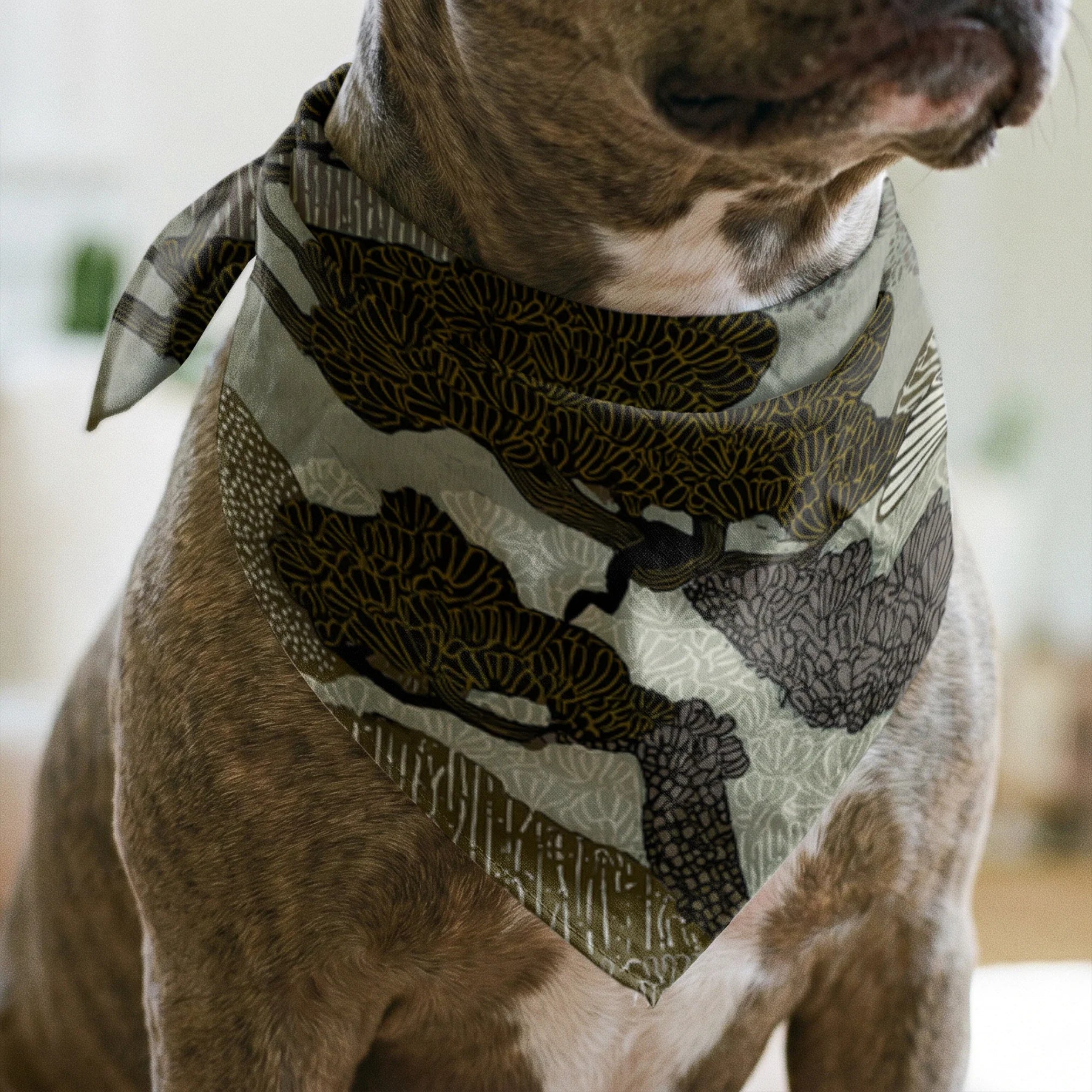 Twilight Grove, Olive Fabric