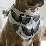 Egret of Joy in Onyx — egret of joy print, in black and bone with high-contrast graphic edges