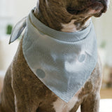 Retro Sunburst in Slate — retro sunburst print, in cool slate grey and blue with a silvery center
