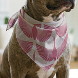 Egret of Joy in Dusty Rose — egret of joy print, in dusty rose and berry pink on a soft blush ground