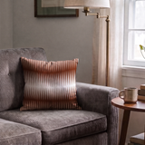 Parallax in Amalfi — parallax print, in copper and chocolate brown shading to cream