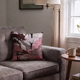 Twilight Grove in Dawn — twilight grove print, in blush pink and mauve with soft grey branches
