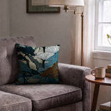 Twilight Grove in Midnight — twilight grove print, in deep teal and midnight blue, dark and moody