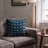 Mod Waves in Big Sur — mod waves print, in deep navy and slate blue, tonal and moody