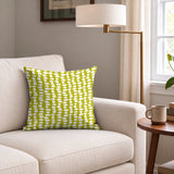 Atomic Stack in Avocado — atomic stack print, in cream forms on a bright avocado chartreuse ground