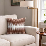 Parallax in Amalfi — parallax print, in copper and chocolate brown shading to cream