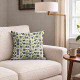 Adopt Me Mid Mod Dog in Avocado — adopt me mid mod dog print, in avocado green, black and cream on a warm bone ground, small scale