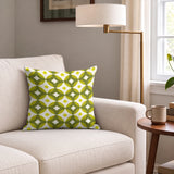 Mod Montez in Avocado — mod montez print, in a cream star on a deep avocado ground with a golden center