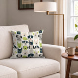 Good Dogs Club in Avocado — good dogs club print, in cream and black dogs with avocado green accents on a soft cream ground