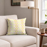 Mod Waves in Palm Springs — mod waves print, in buttery yellow and soft pink on cream