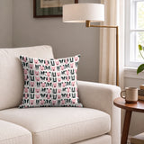 Adopt Me Mid Mod Dog in Petal — adopt me mid mod dog print, in blush pink, black and cream on a warm bone ground, small scale