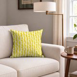 Atomic Stack in Mustard — atomic stack print, in white forms on a bright mustard yellow ground