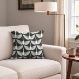 Egret of Joy in Ivory — egret of joy print, in charcoal and black on warm ivory