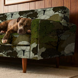 Twilight Gross in Olive — twilight gross print, in mossy olive and warm ochre under a pale sky