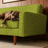 Interlock in Avocado — interlock print, in avocado and chartreuse green