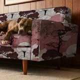 Twilight Grove in Dawn — twilight grove print, in blush pink and mauve with soft grey branches