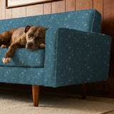 Retro Starburst, Slate Fabric