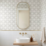 Square Mod, Ivory Wallpaper