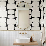 Atomic Bricks,  Ivory Wallpaper
