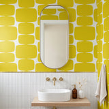 Atomic Bricks, Mustard Wallpaper