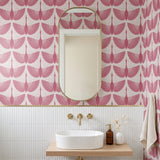 Egret of Joy, Dusty Rose Wallpaper