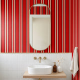 Offset Stripes, Firecracker Wallpaper