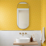 Interlock, Saffron Wallpaper
