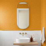 Interlock, Burnt Orange Wallpaper