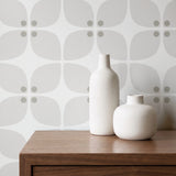 Square Mod, Ivory Wallpaper